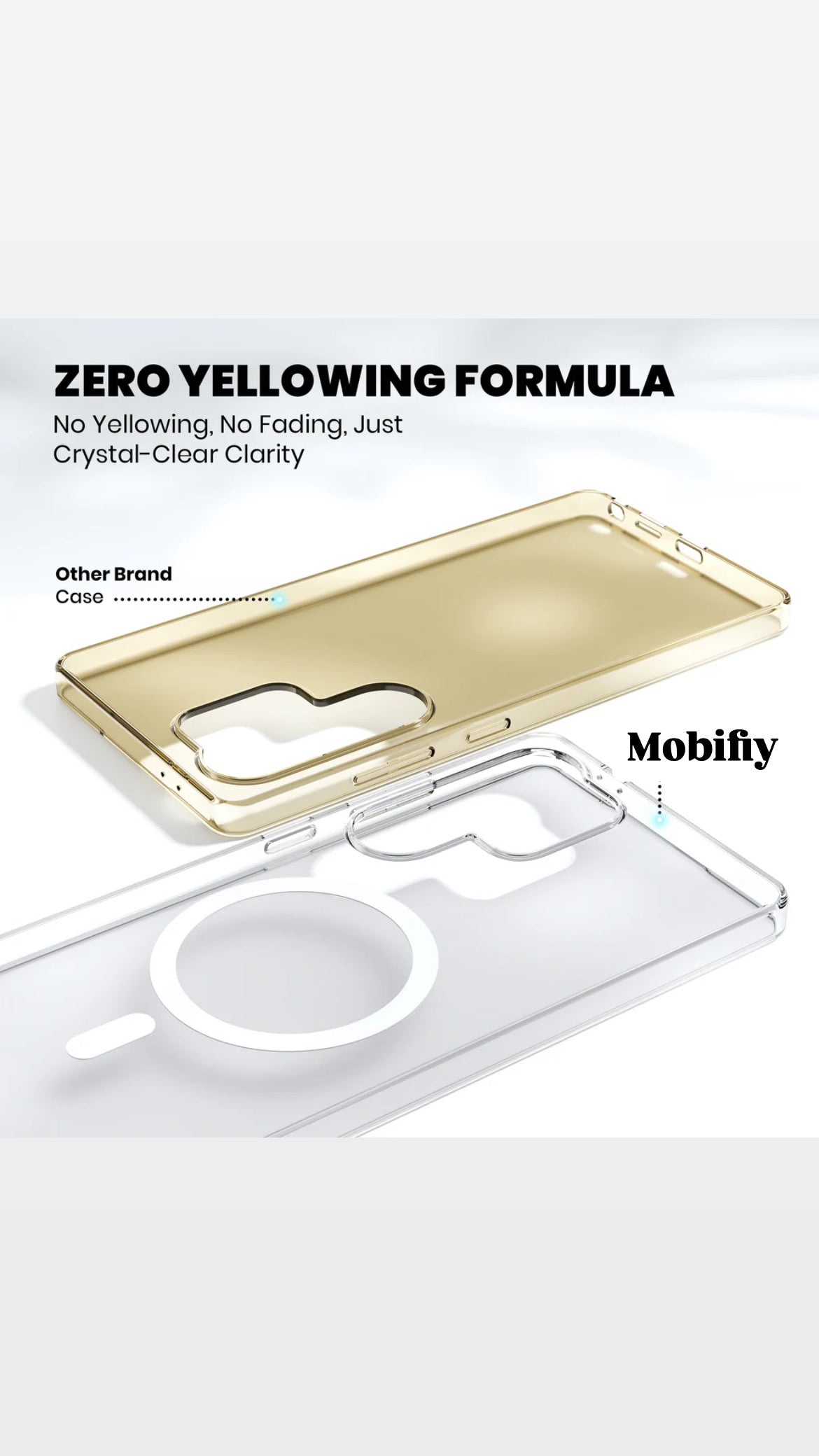 Anti-Yellow Magsafe Clear Case Samsung S Series