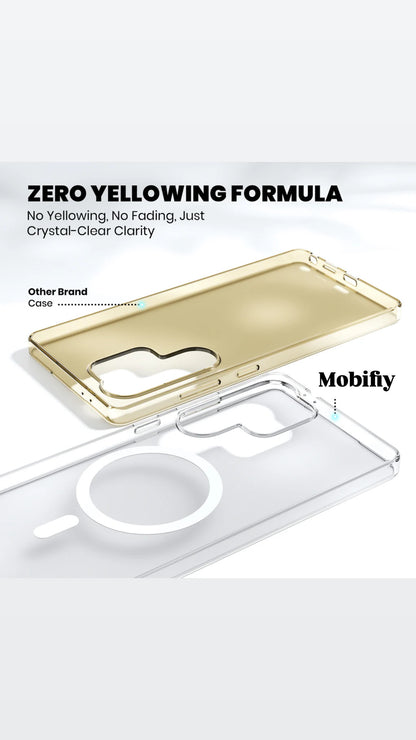 Anti-Yellow Magsafe Clear Case Samsung S Series
