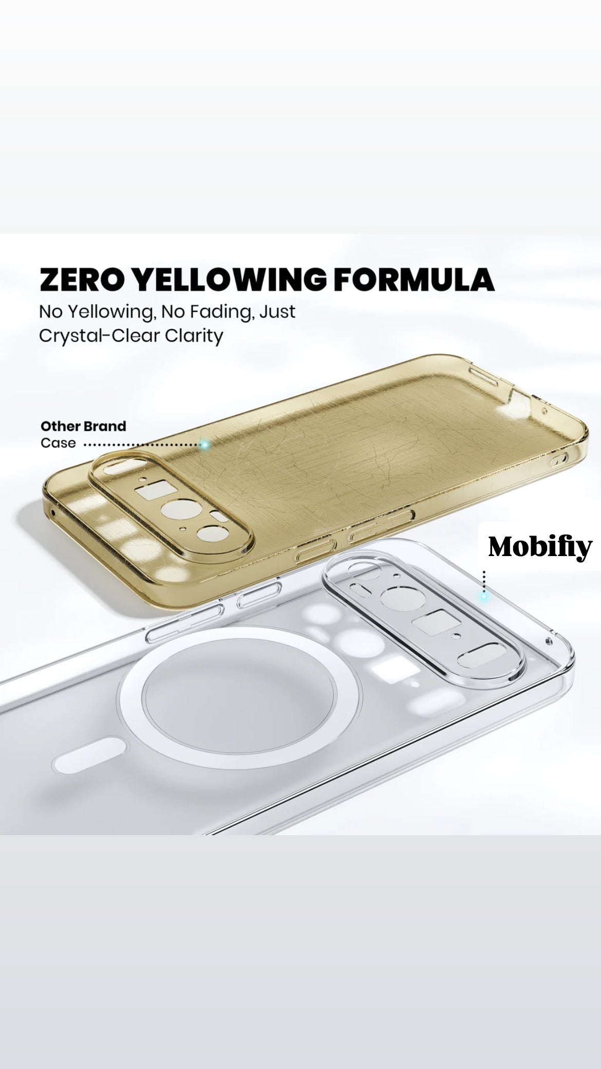 Anti-Yellow Magsafe Clear Case - Google Pixel